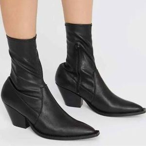 Farylrobin + Free People Gauntlet Vegan Leather Bootie